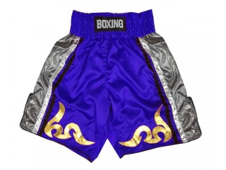 Short boxe anglaise Personnalisé : KNBSH-030-Bleu